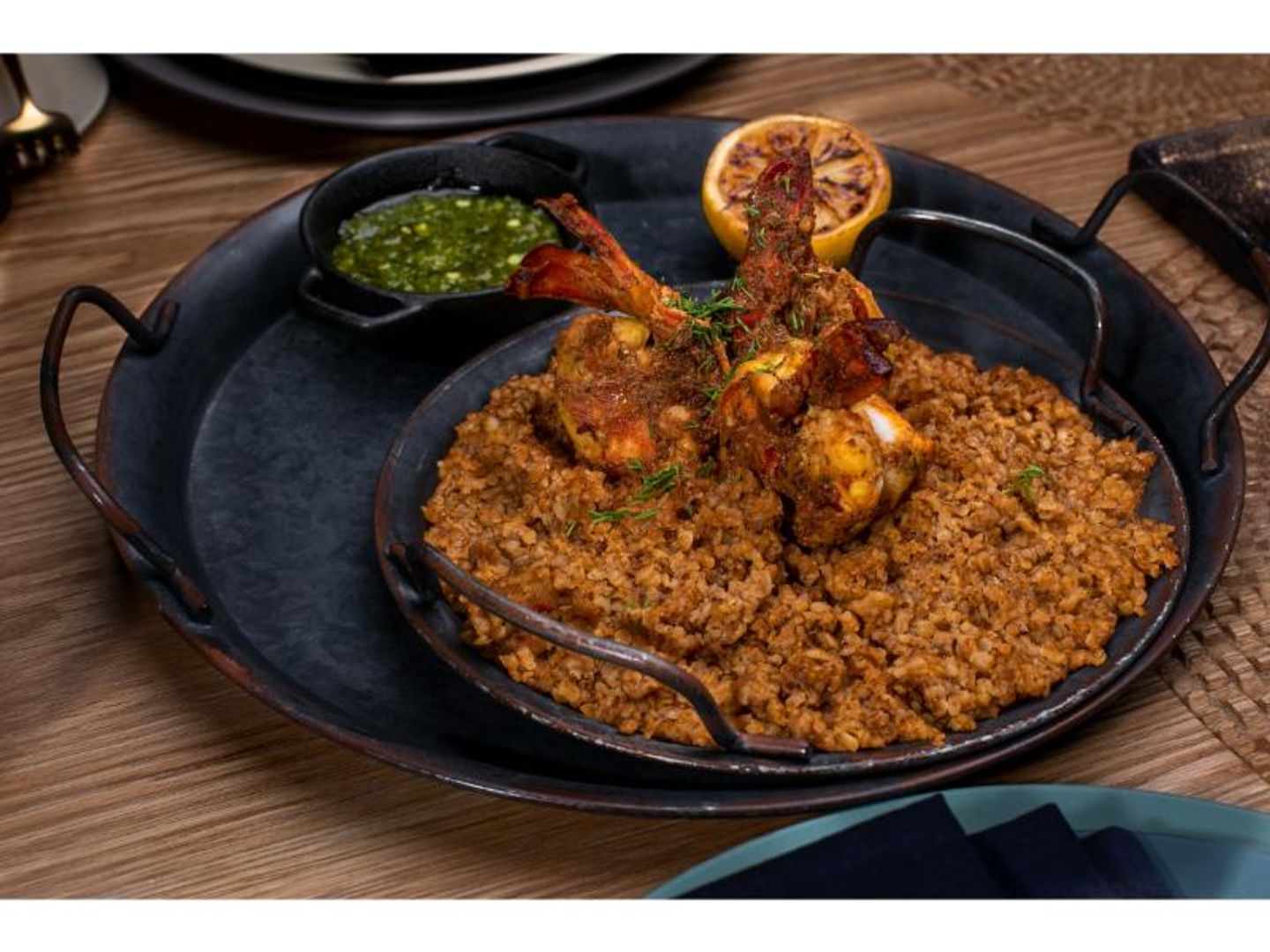 Al Mufaliq Al Hasawi With Shrimp