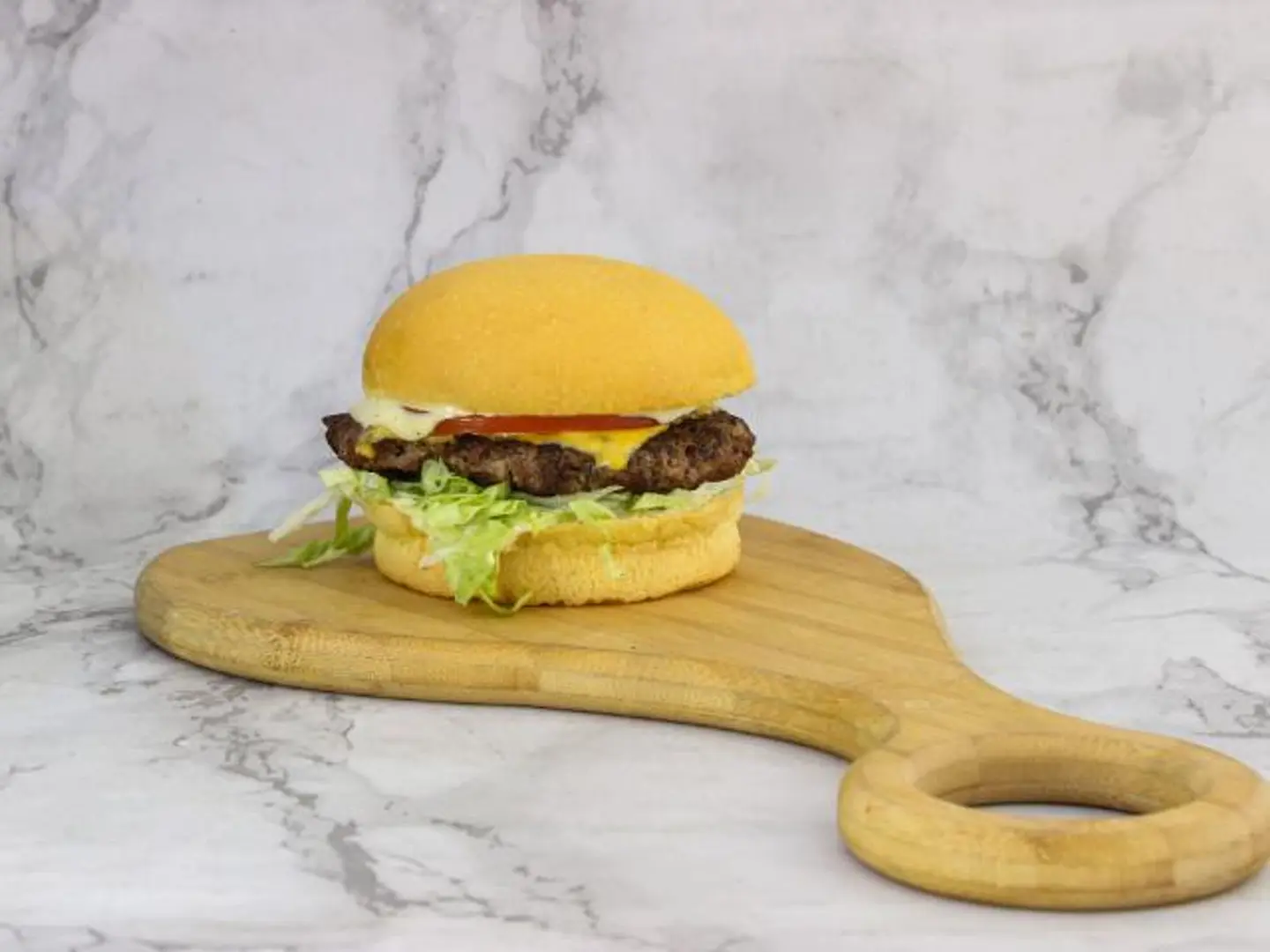 برجر لحم ضأن سنجل طازج