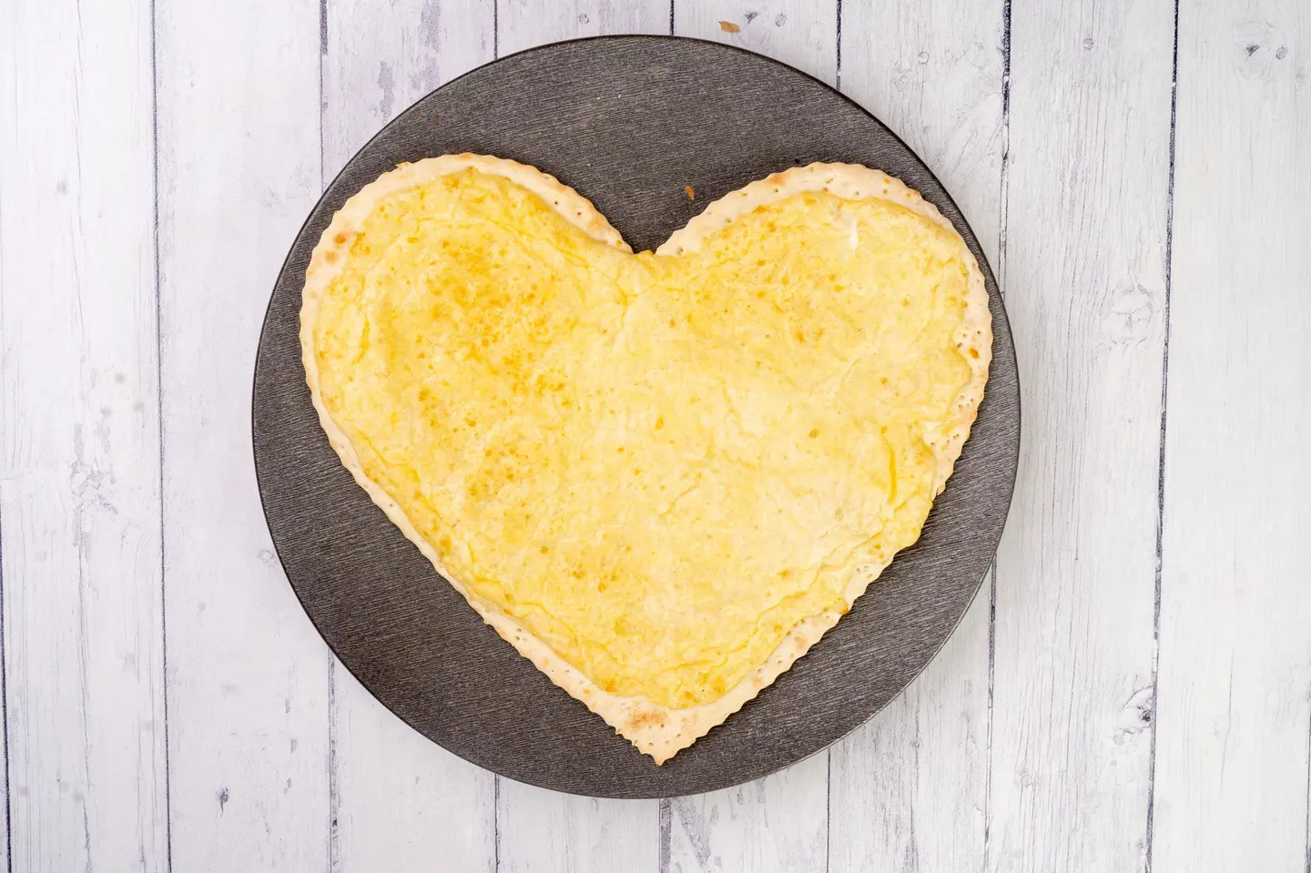 Heart Shape With Cheese And Eggs