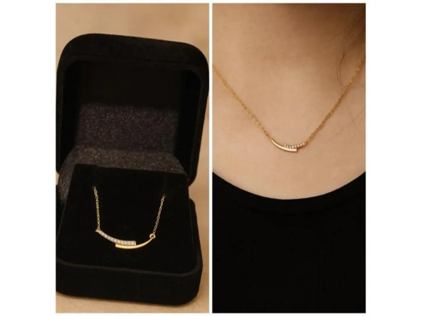 925 Gold Tone Silver Necklace