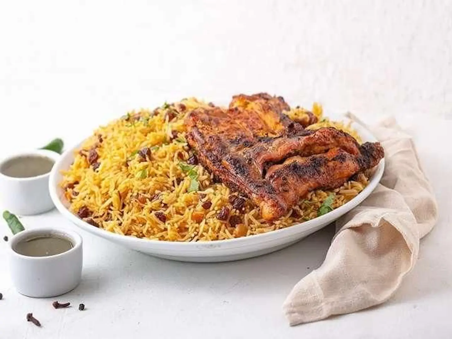 دجاج على الفحم - نص حبة دجاج