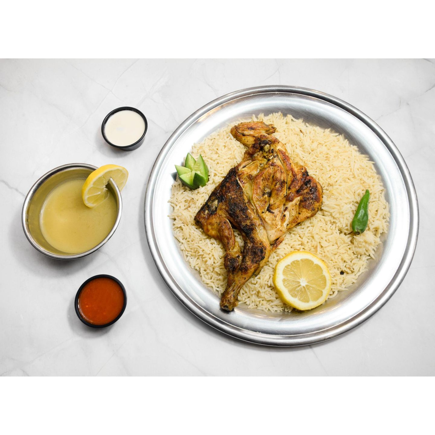 نص دجاج مظبي