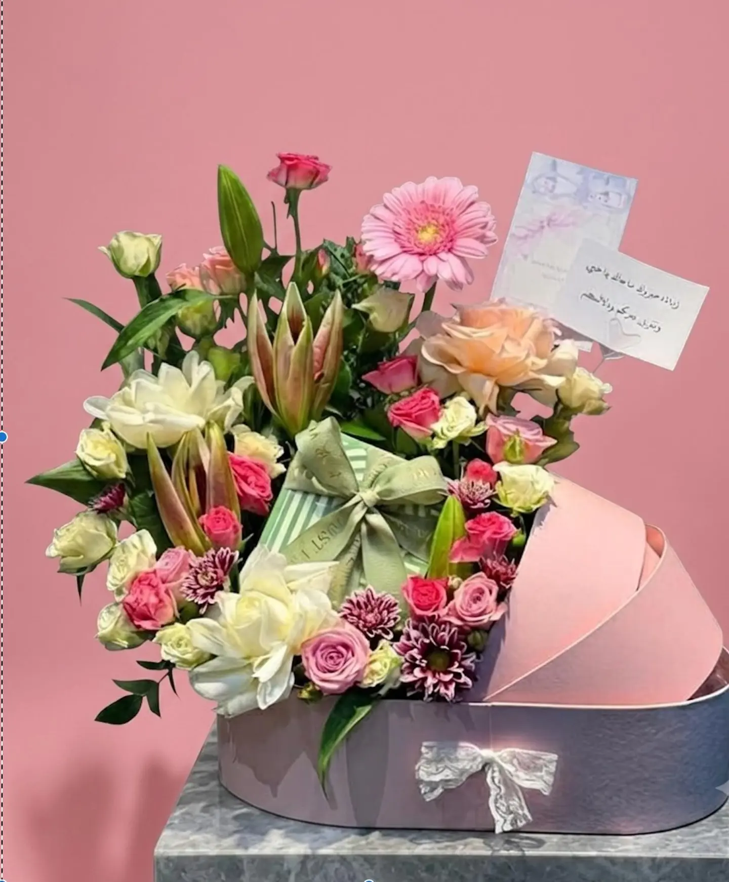 Baby Girl Carriage Box & Patchi Chocolates