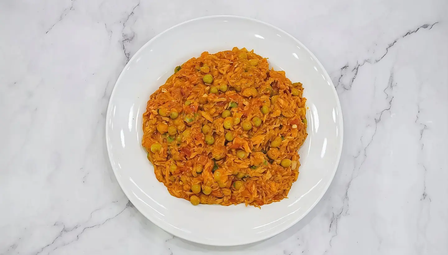 بازلاء تونة مغش