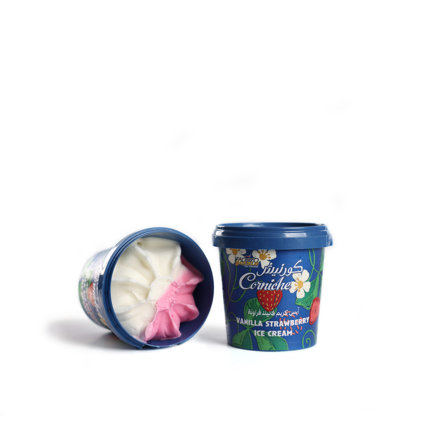 Vanilla/Strawberry Ice Cream Cup