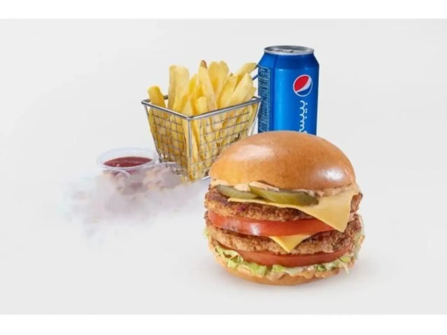 برجر دبل مكس وجبة