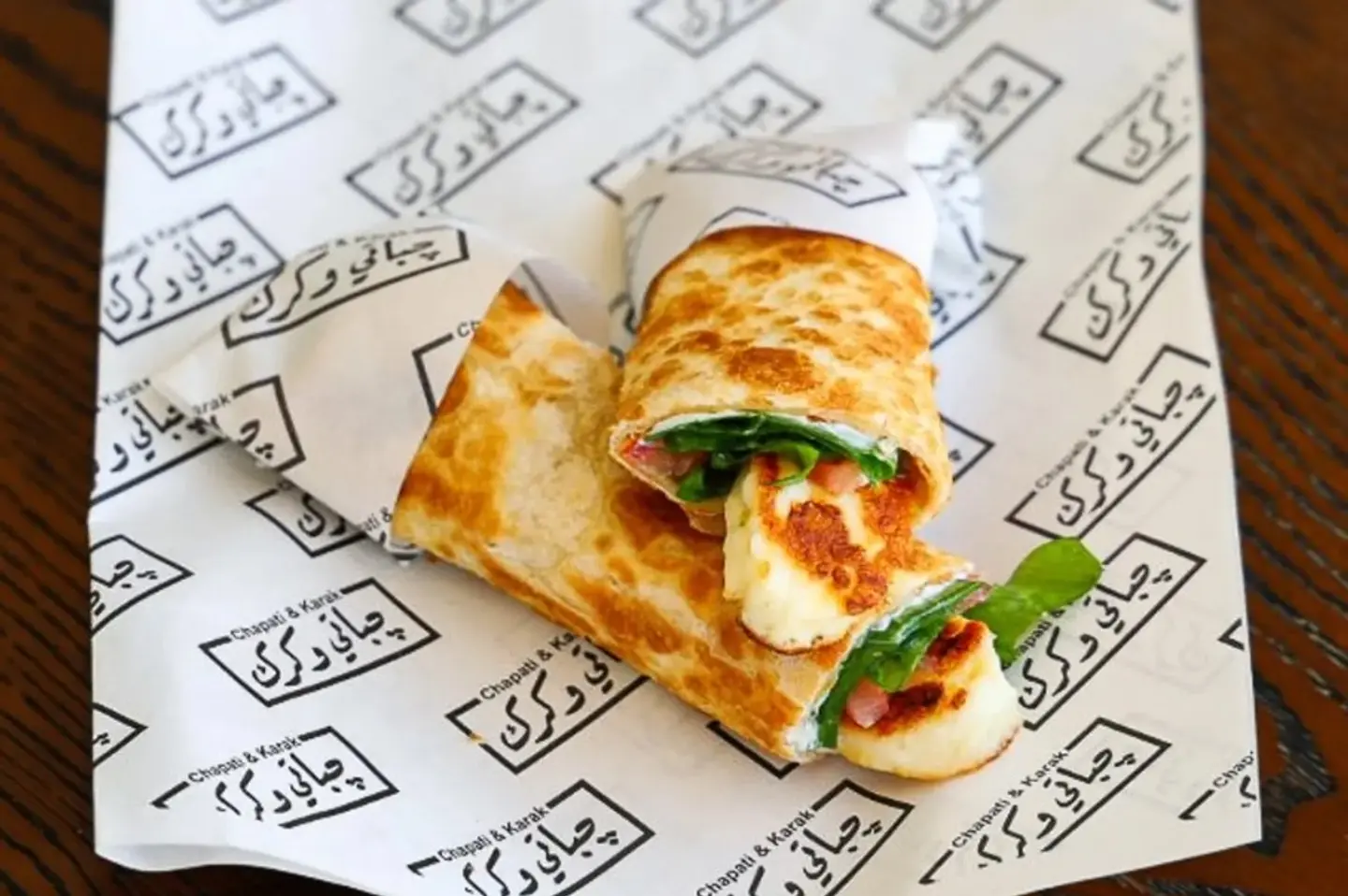 Grilled Halloumi Chapati