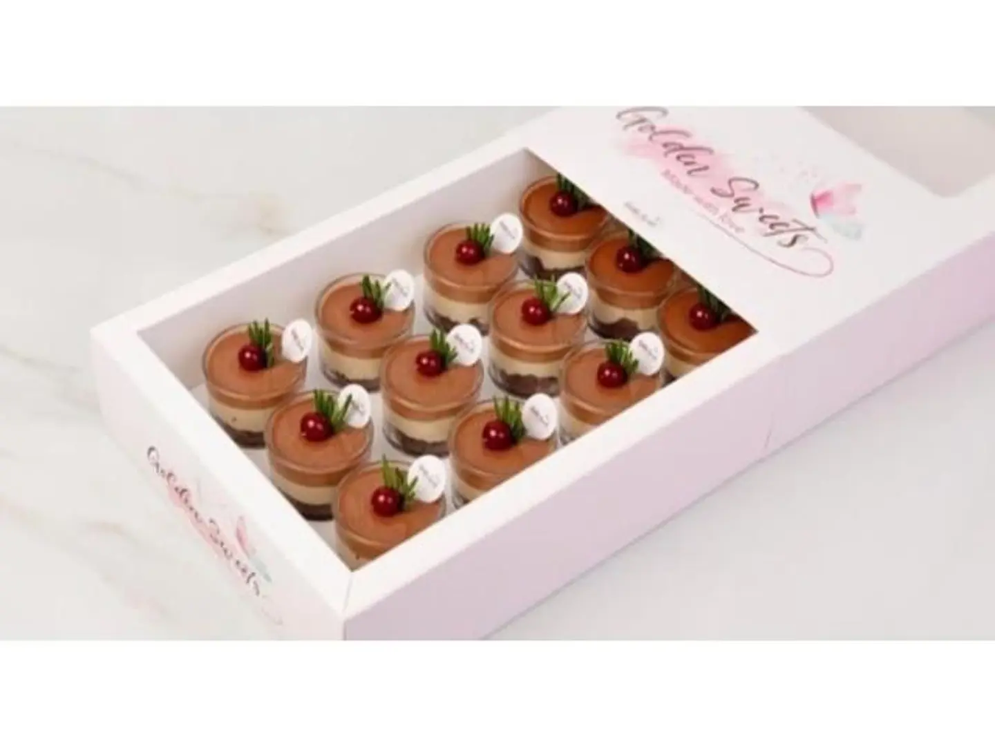 Golden Sweet Cups Dessert