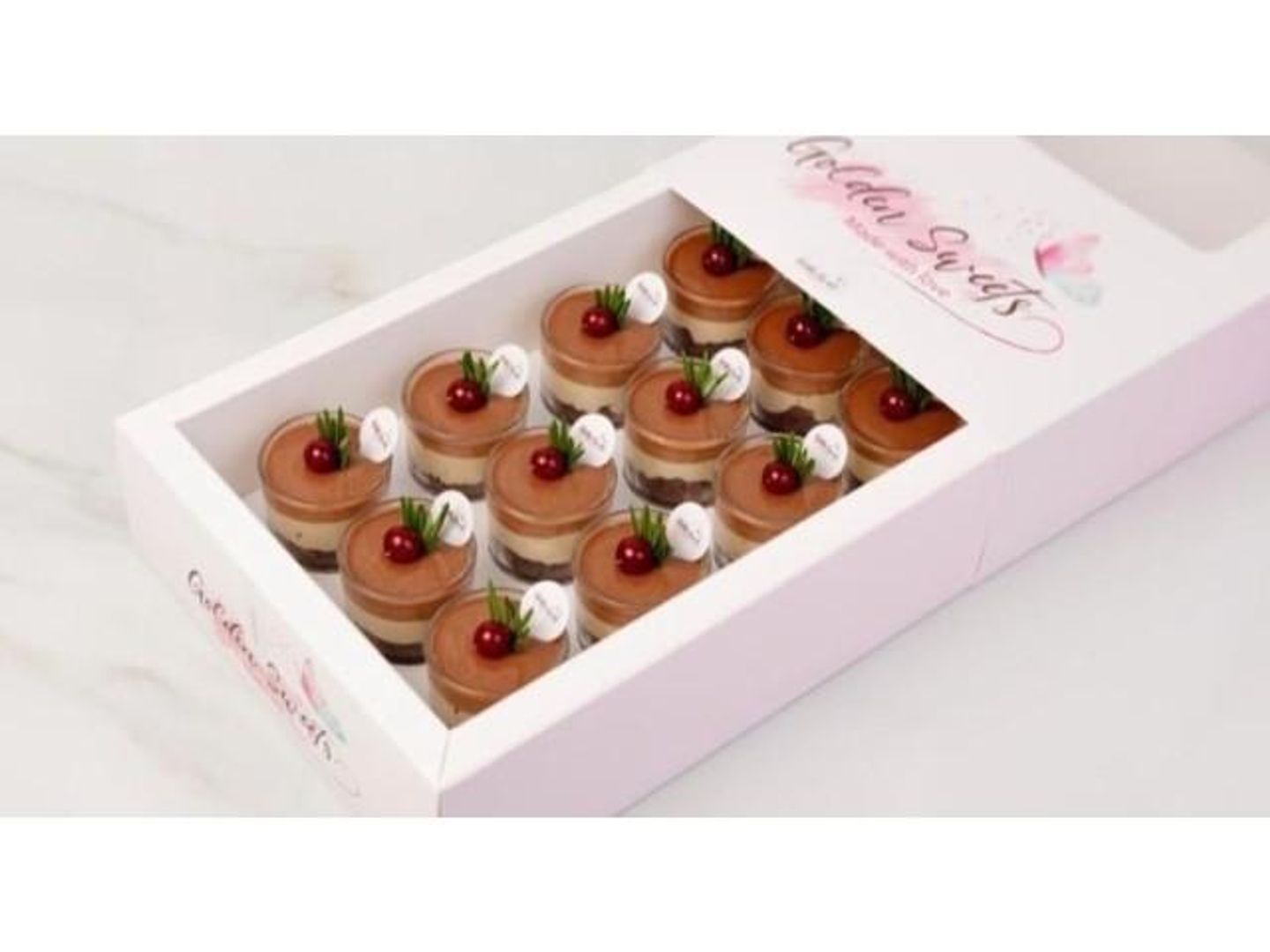 Golden Sweet Cups Dessert