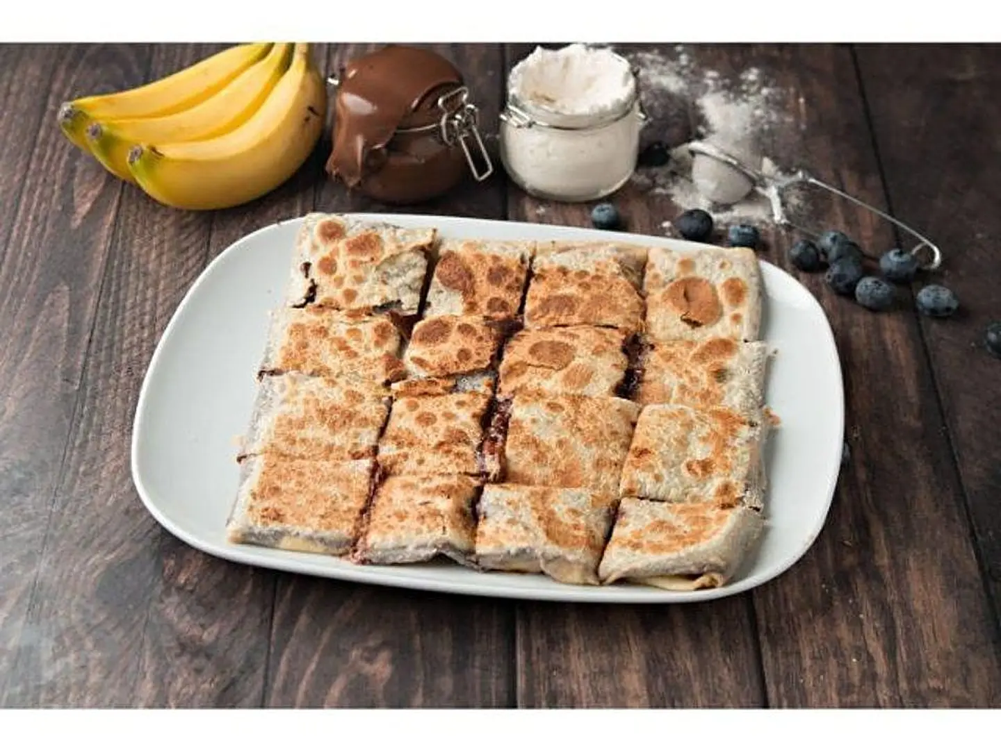 مطبق شوكولاتة مع قطع موز