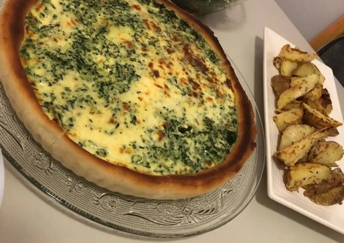 سبانخ بالجبن