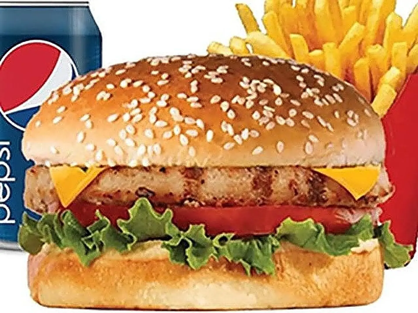 Fresh Hamburger Meal