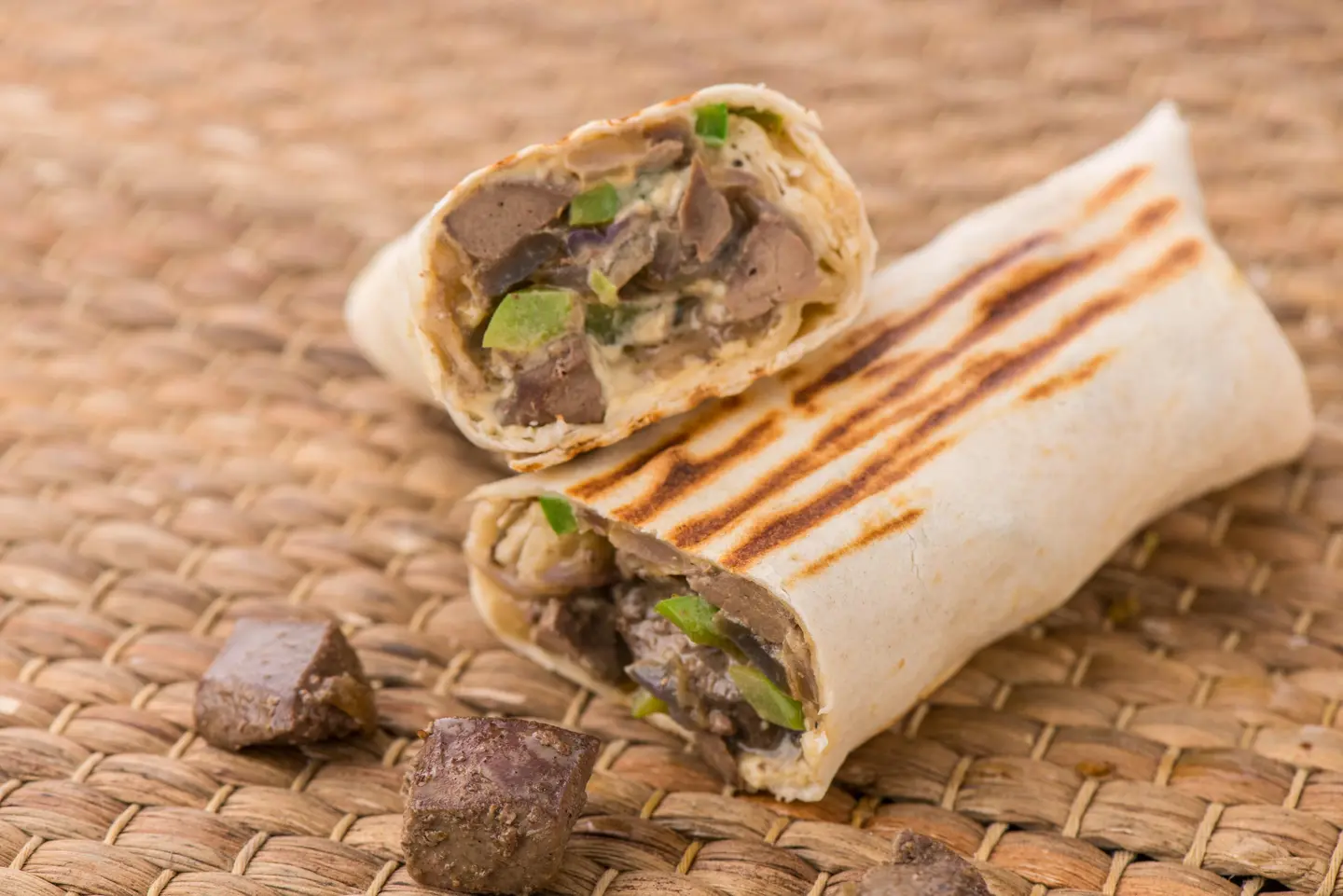 Liver With Hummus Sandwich