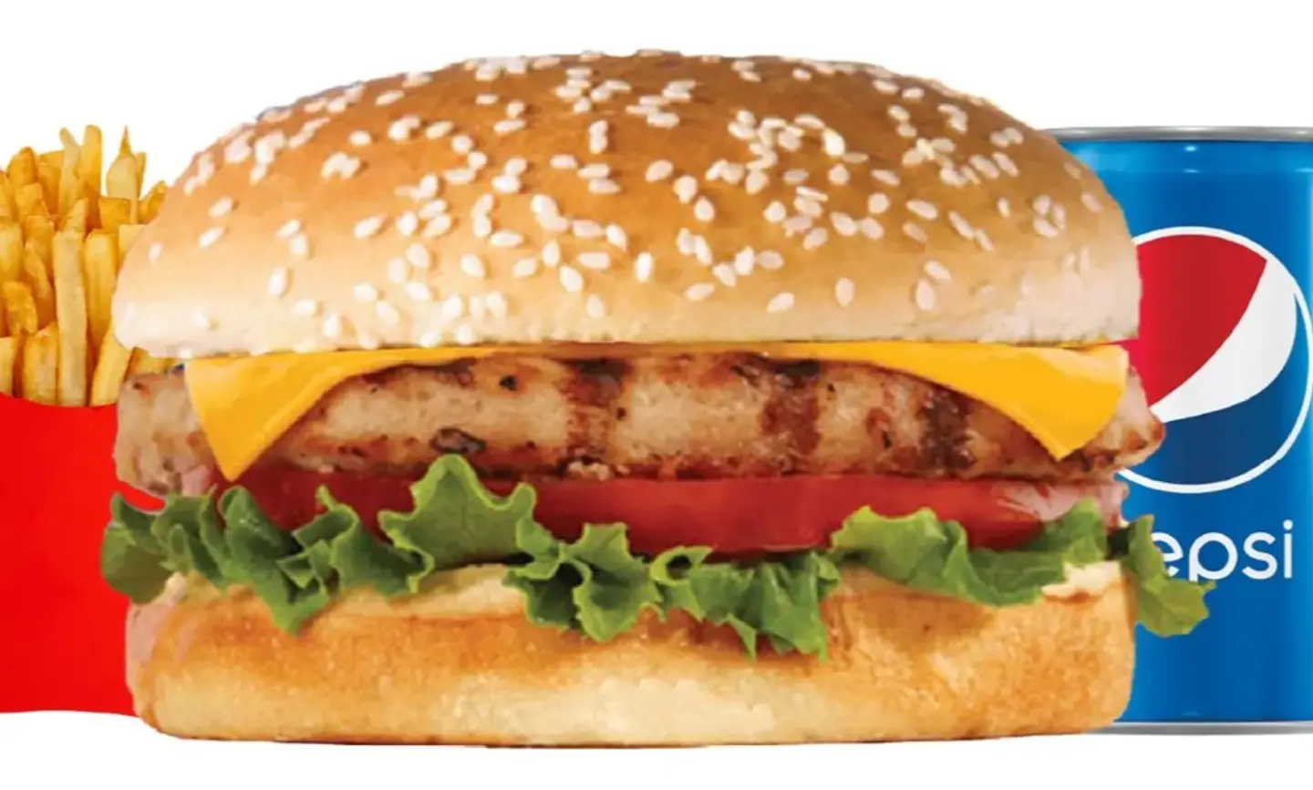 وجبة برجر دجاج مشوي