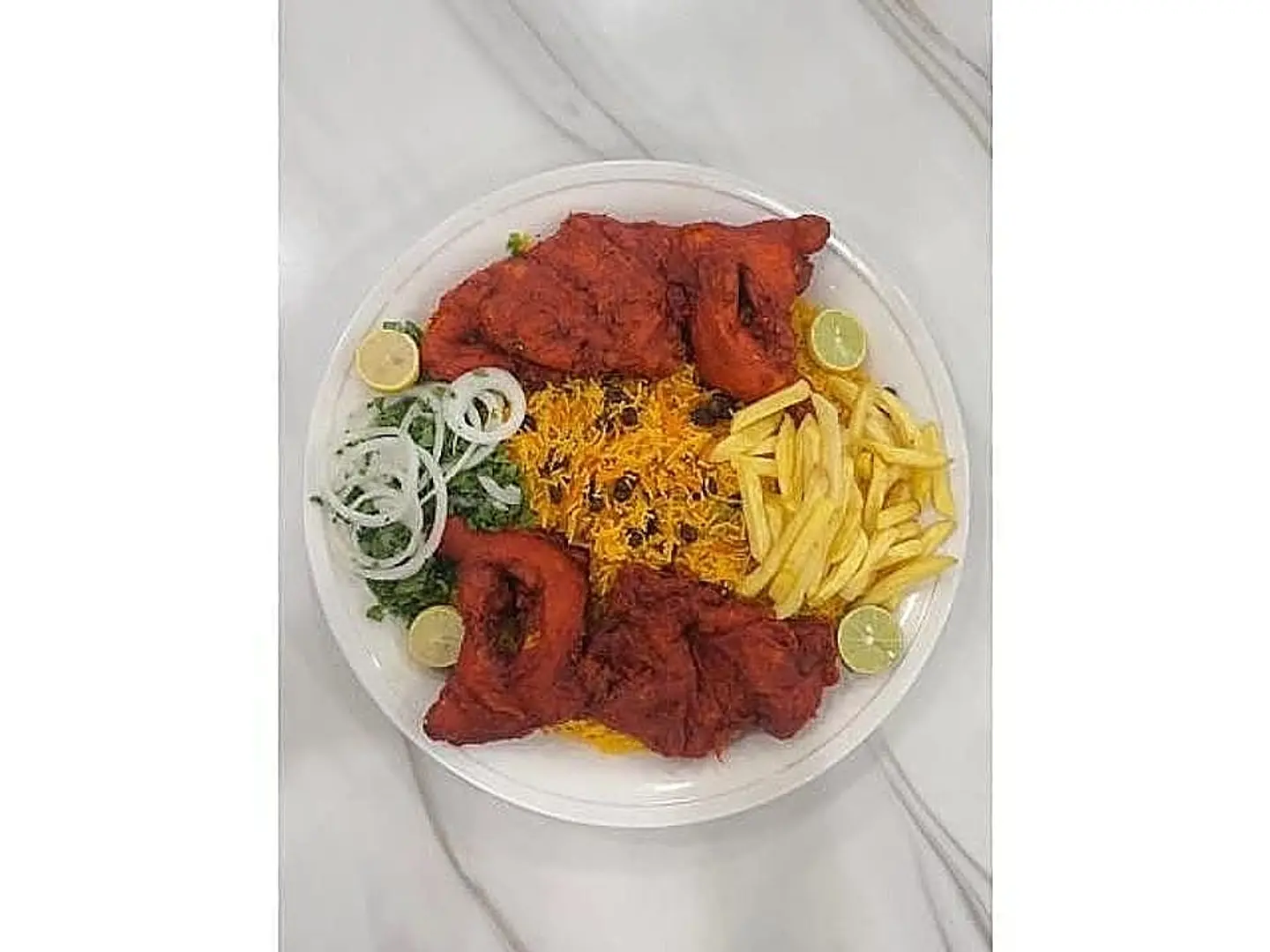 Whole Of Fried Chicken With Rice