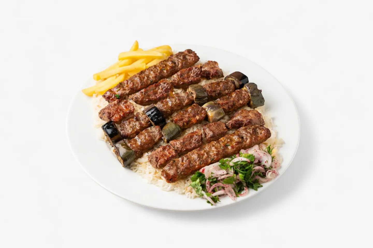 نص كيلو مشكل لحم