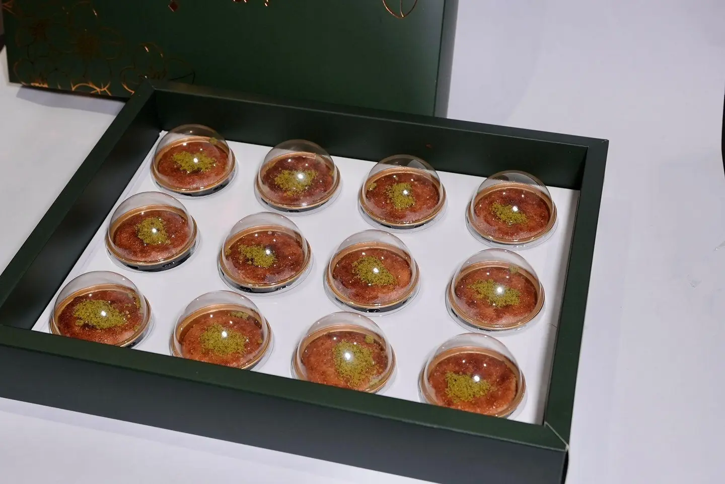 Mini Basbousa Cups Box With Cream