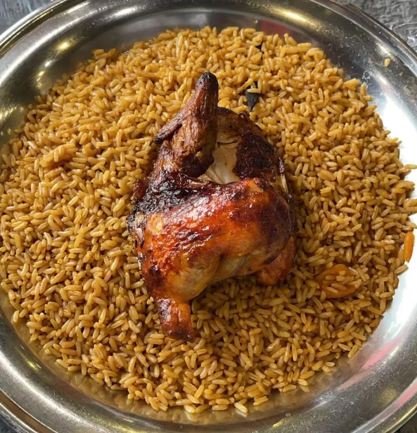 Half A Grilled Chicken With Abu Bint Rice