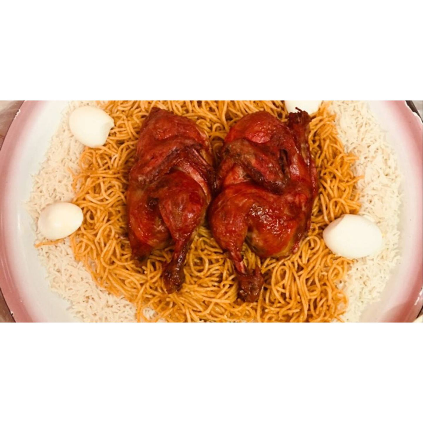 Chicken Meal With Fried Pasta