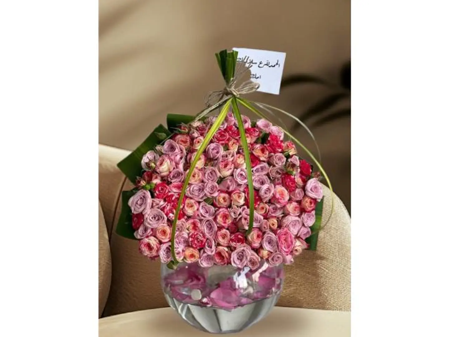 فازه البيبي روز درجات الورد الفريده الانيقه