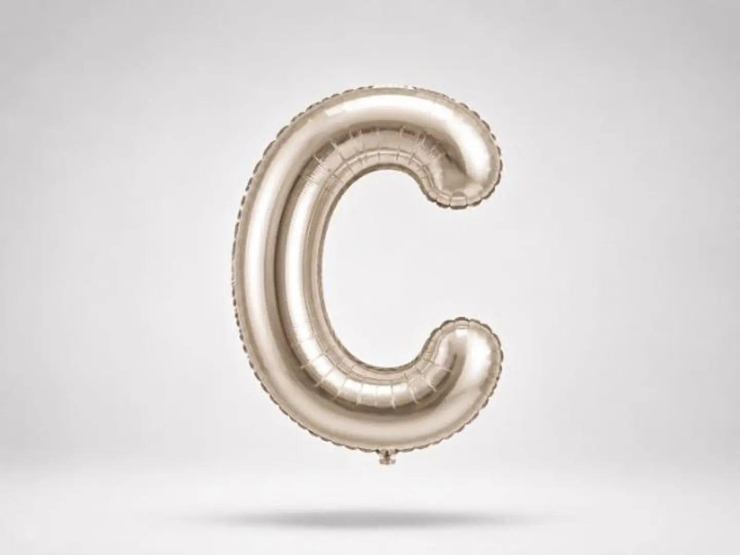 Silver Balloon Letter C