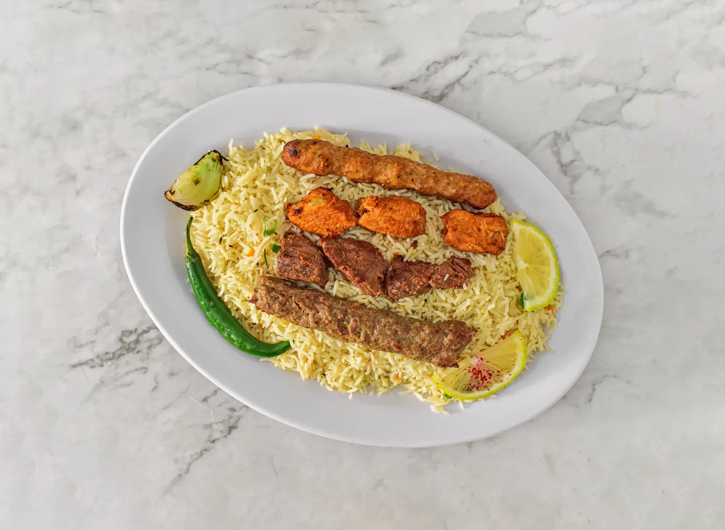 مشكل مشاوي مع الرز