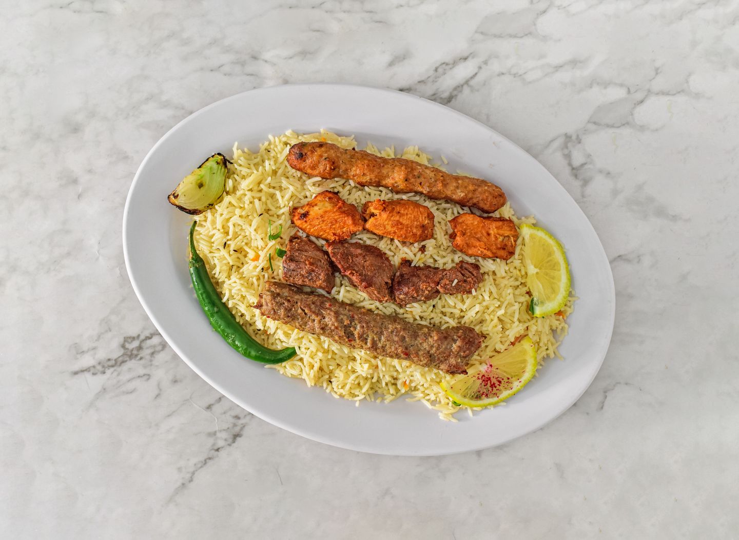 Mix Grill With Rice