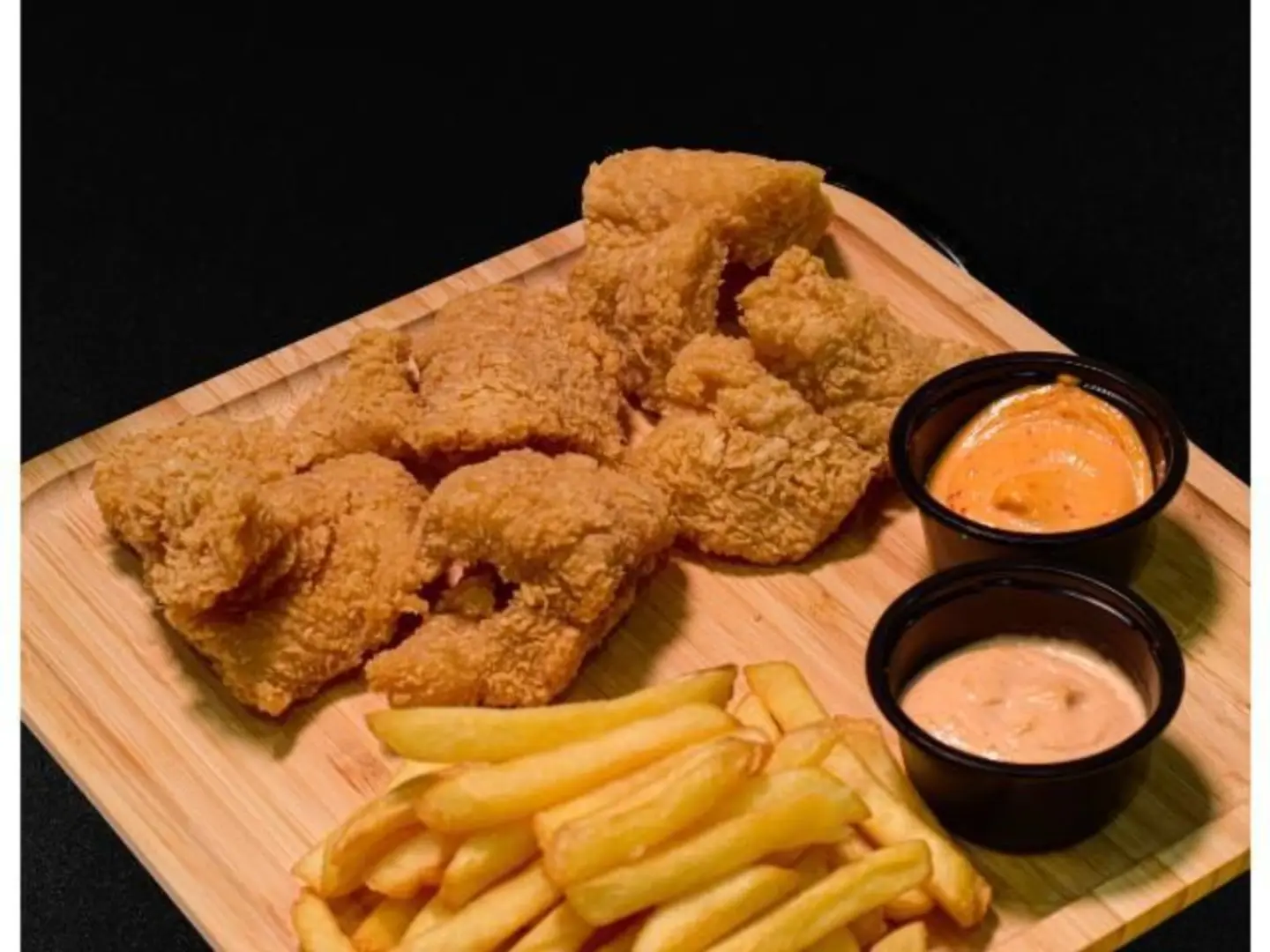 Fish Broasted Chicken For One Person