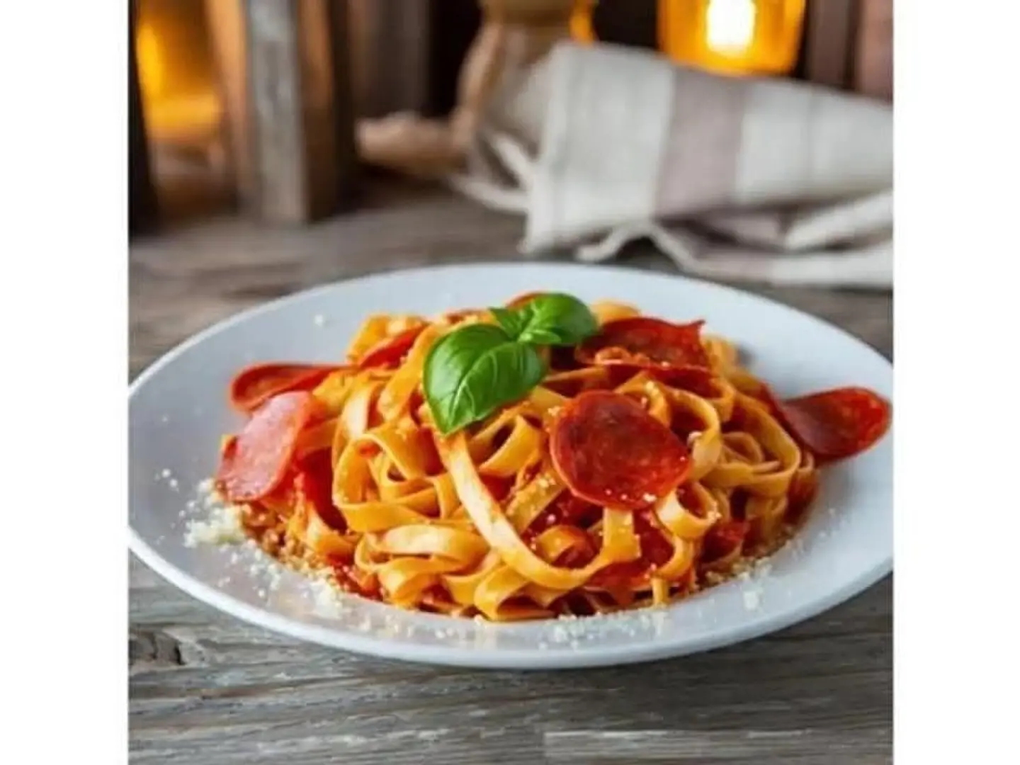 Pepperoni Fettuccine