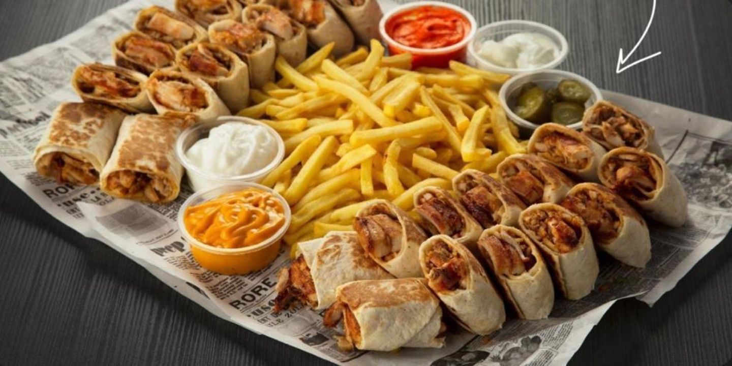 شاورما عربي مع الجبن
