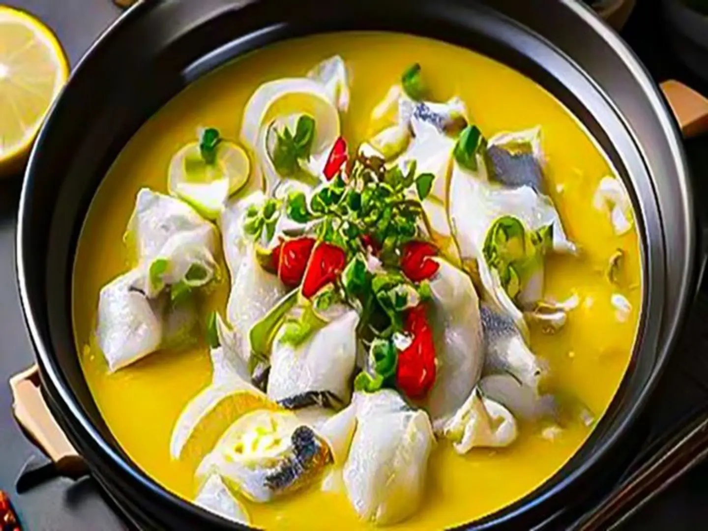 Lemon Pickled Fish Soup
