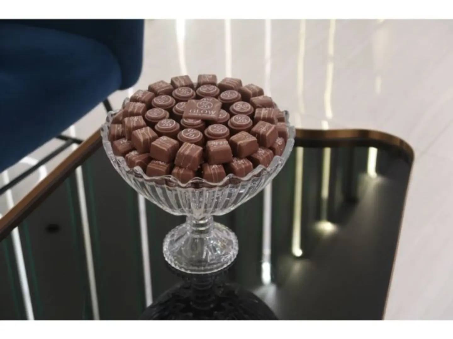Crystal Tray With Base 1