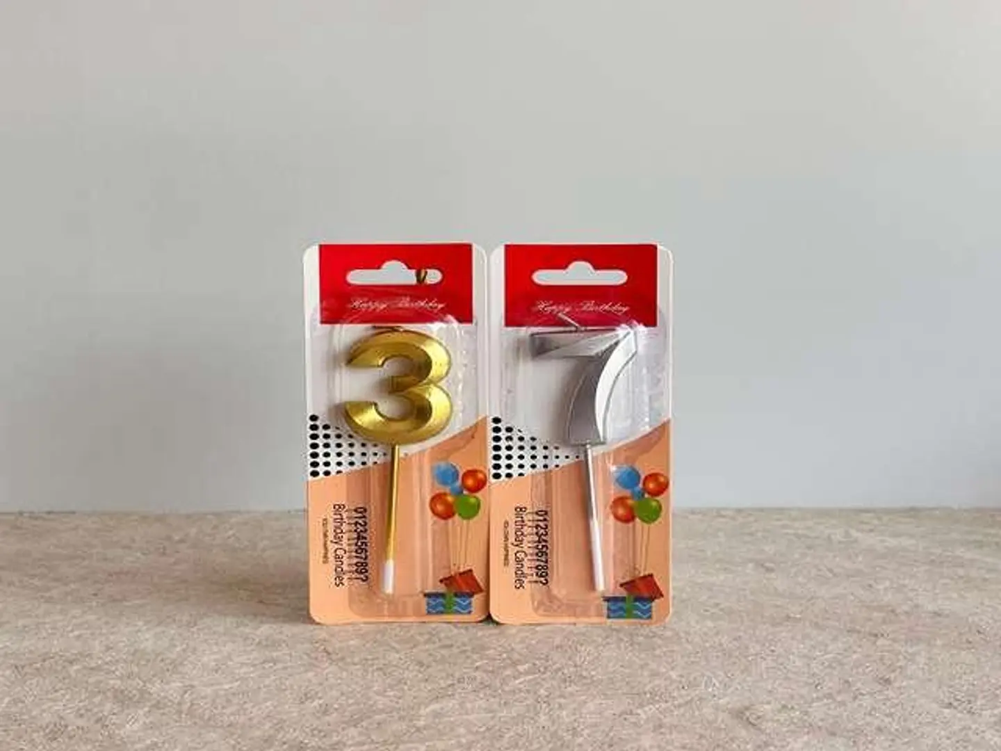 شموع عيد ميلاد أرقام