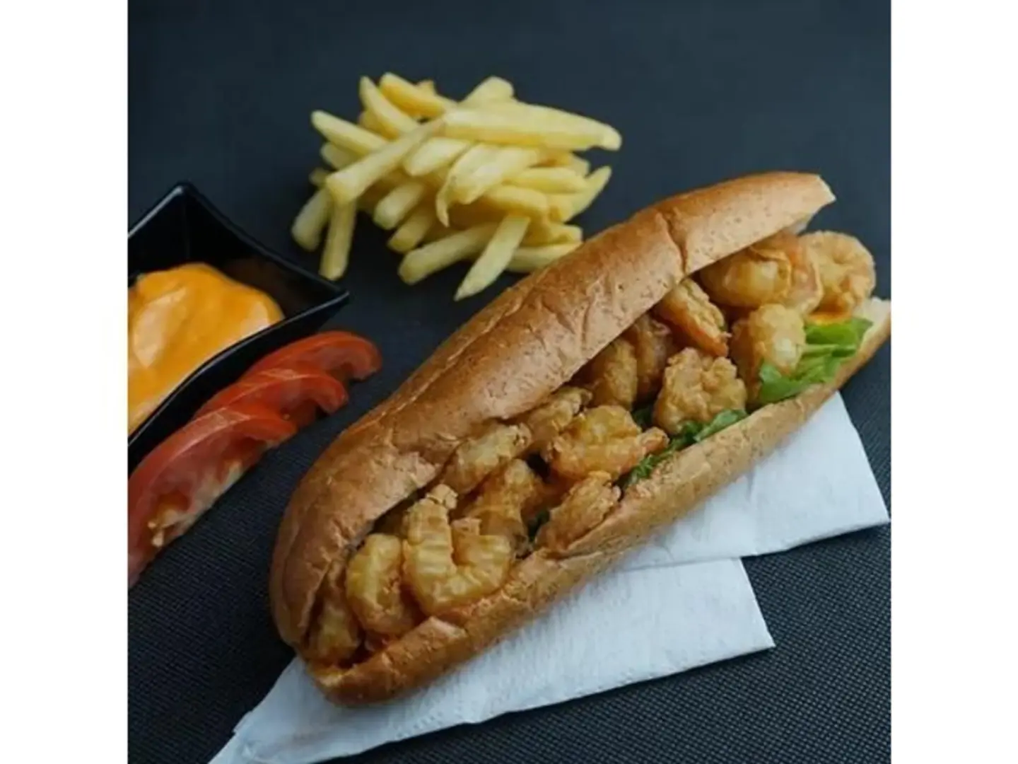 Potato And Shrimp Sandwich