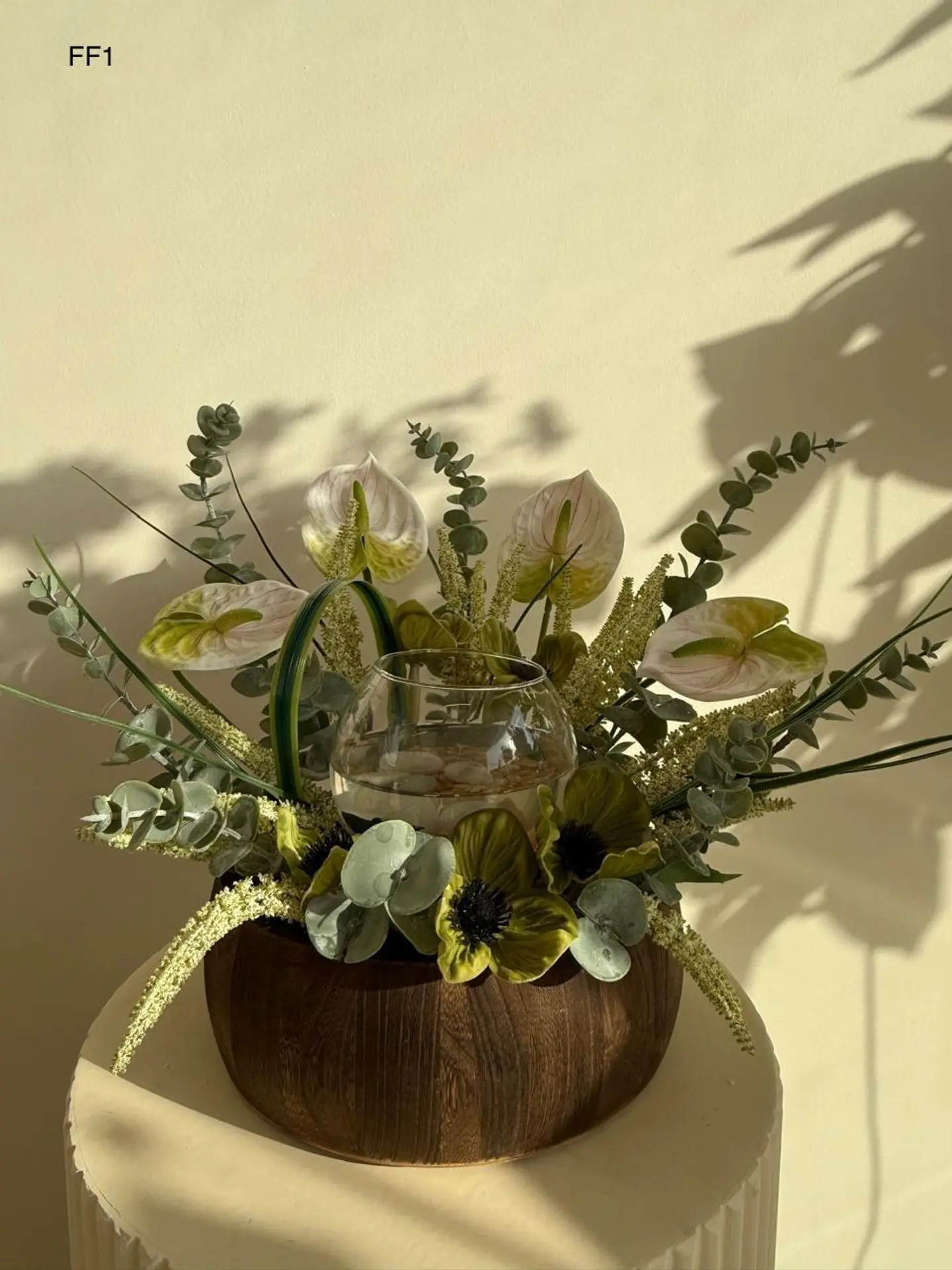 A Wooden Vase And Fish