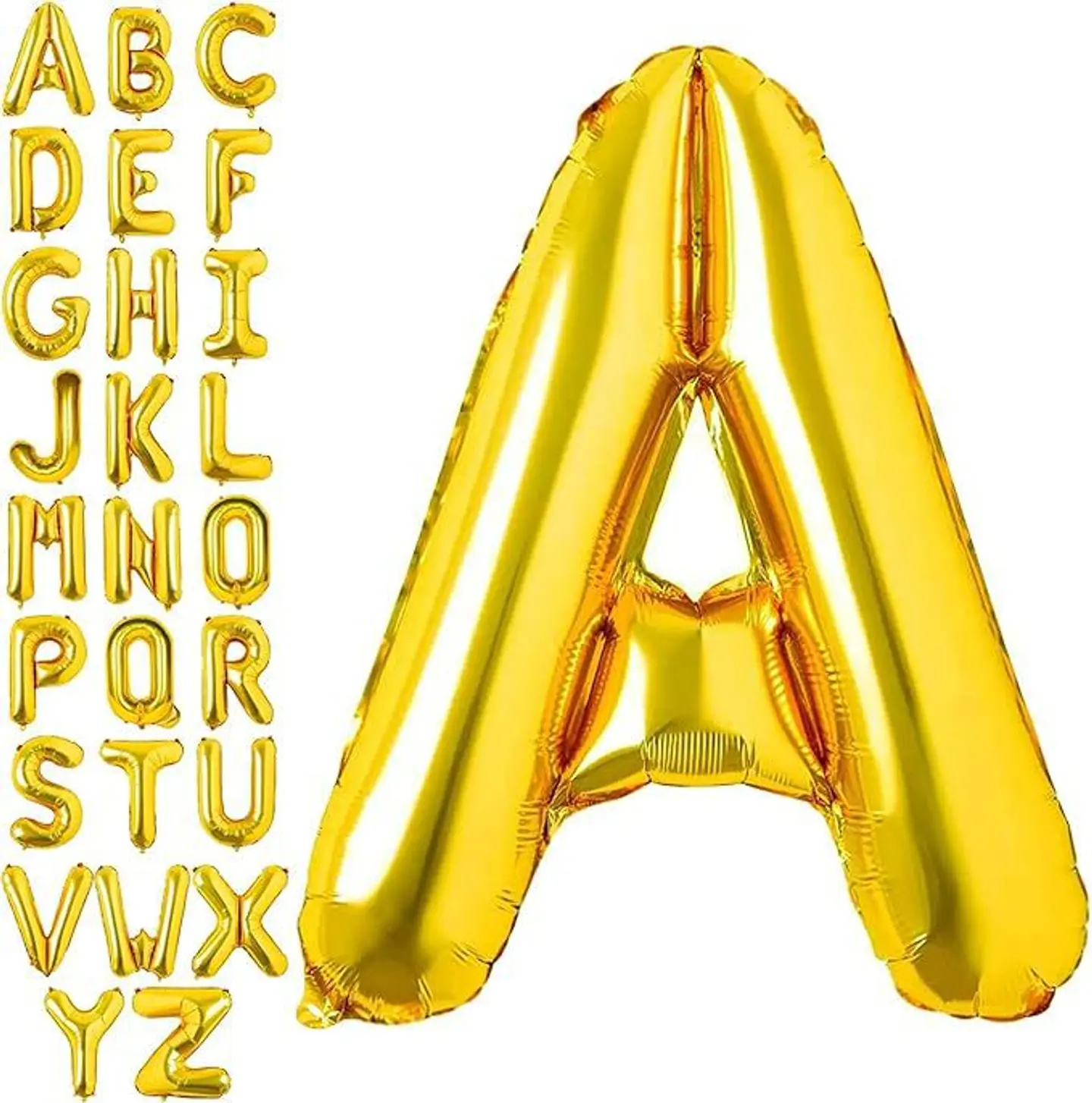 Gold Letter Balloons