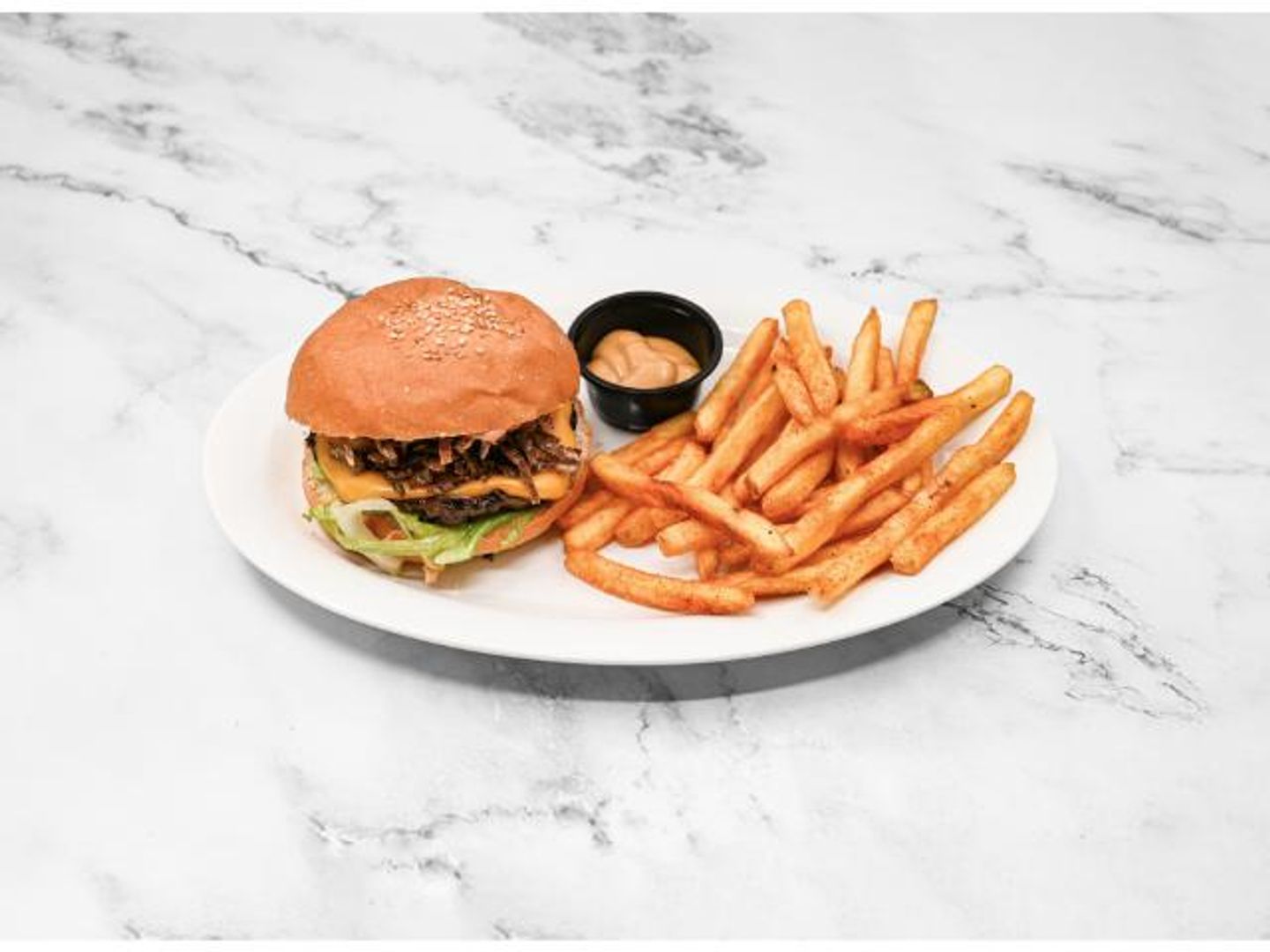 Wagyu Beef Burger With Fries