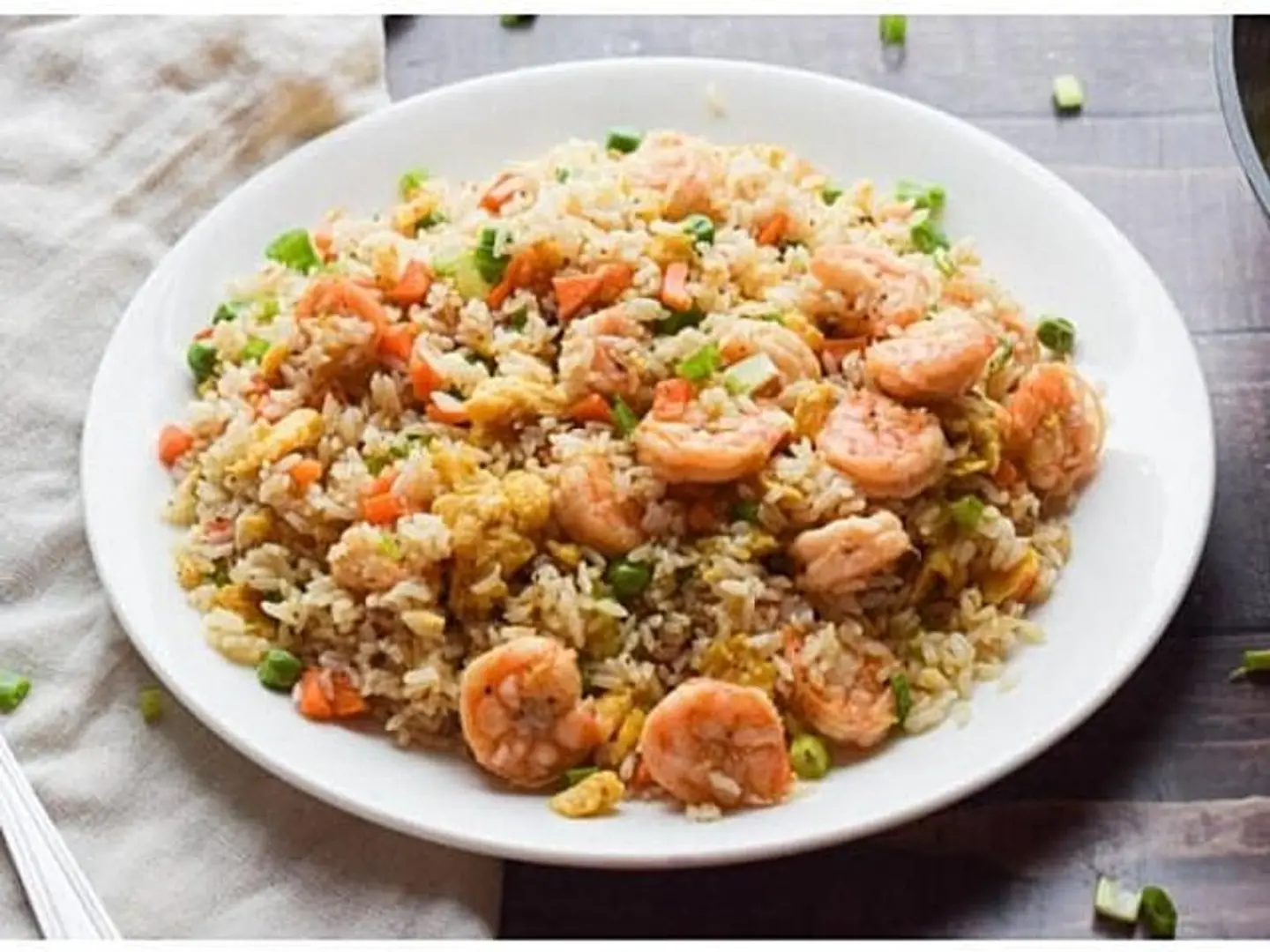 أرز مقلي روبيان