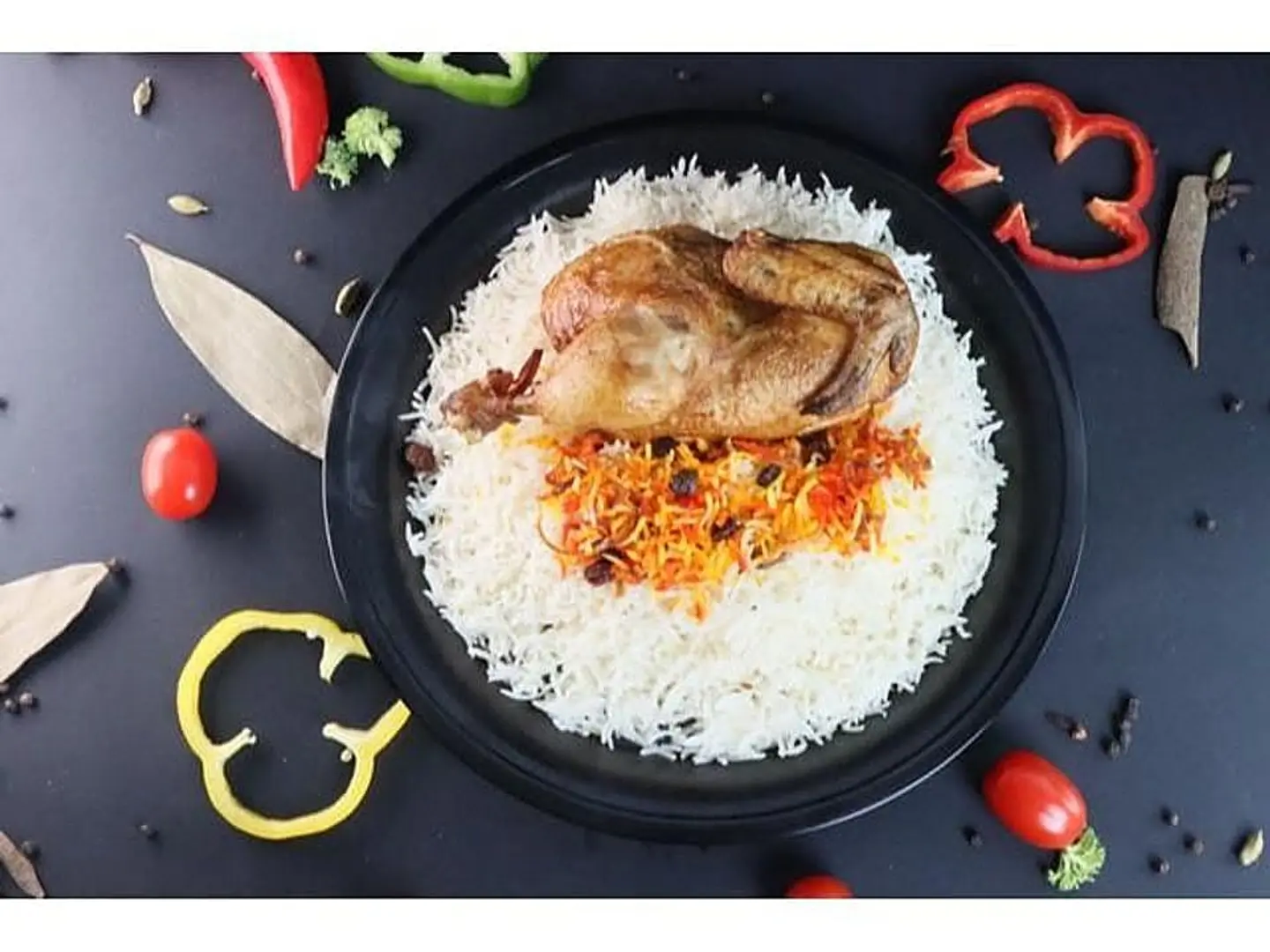 Half Fried Chicken With Peshawari Rice