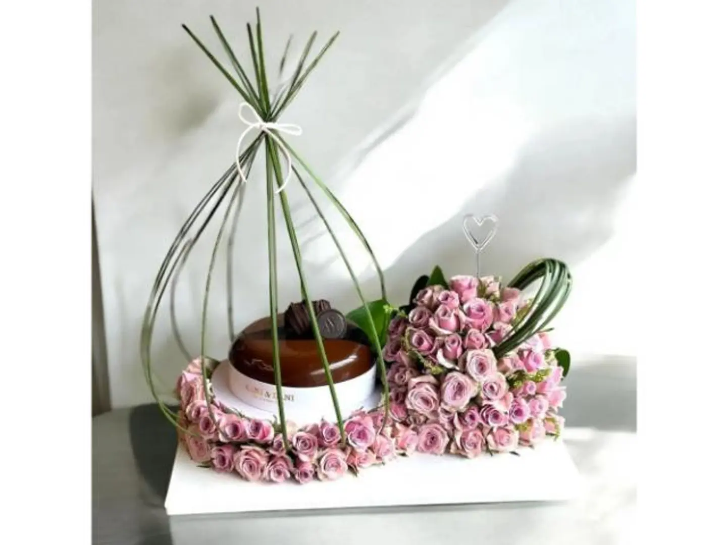 Roses And Cocoa On A Base