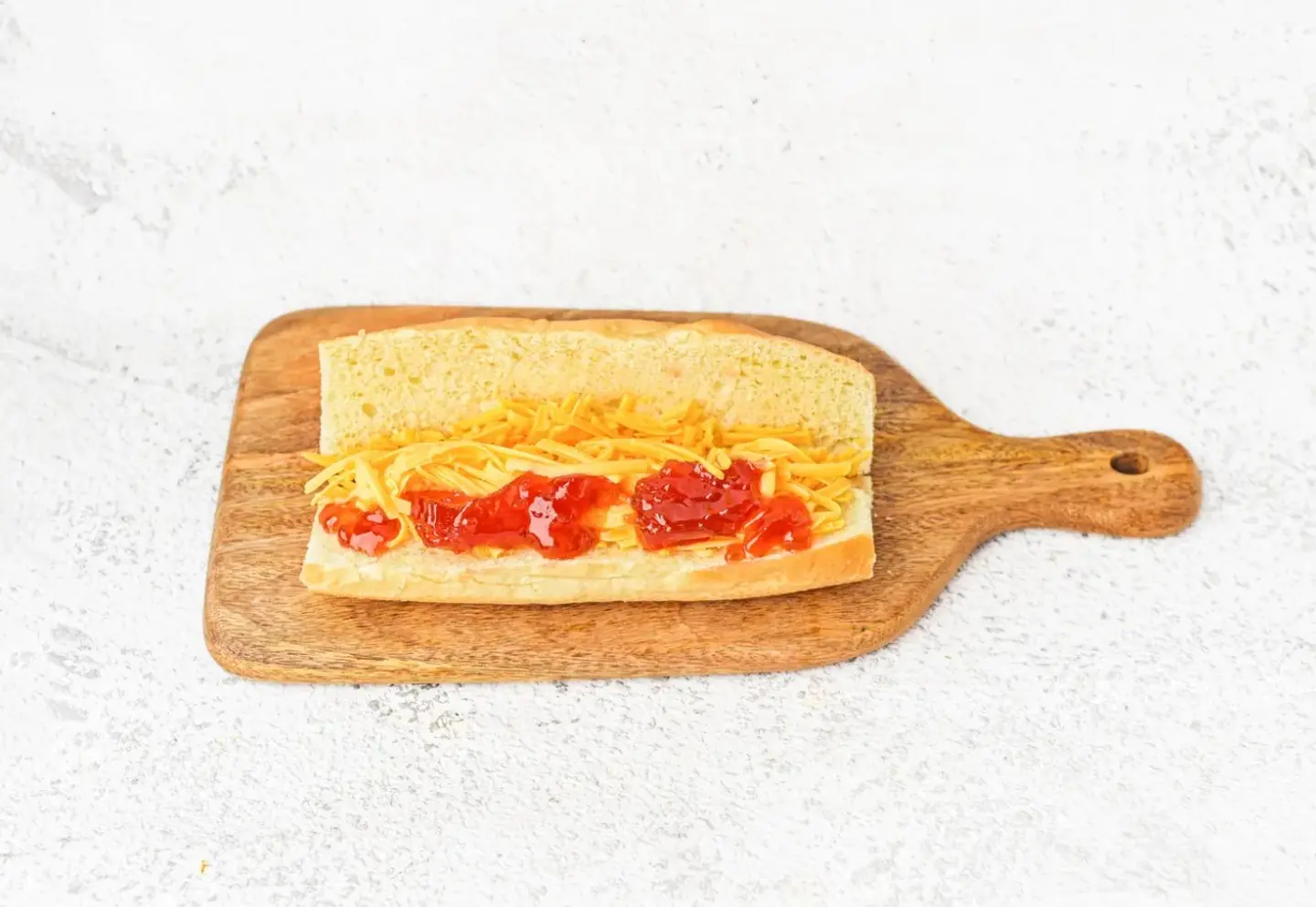 Cheddar Cheese Sandwich With Halawa