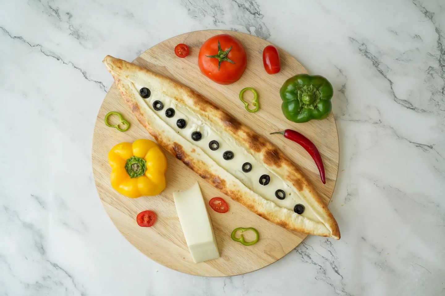 Labneh Pie With Olives