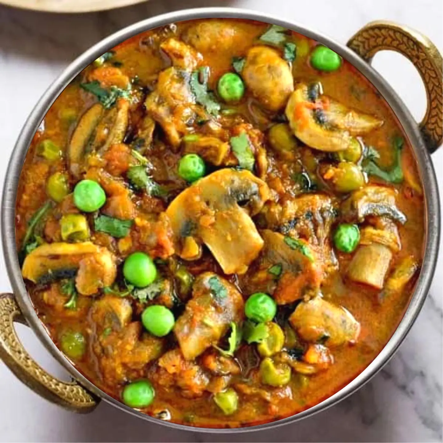 Mushroom Matar Masala