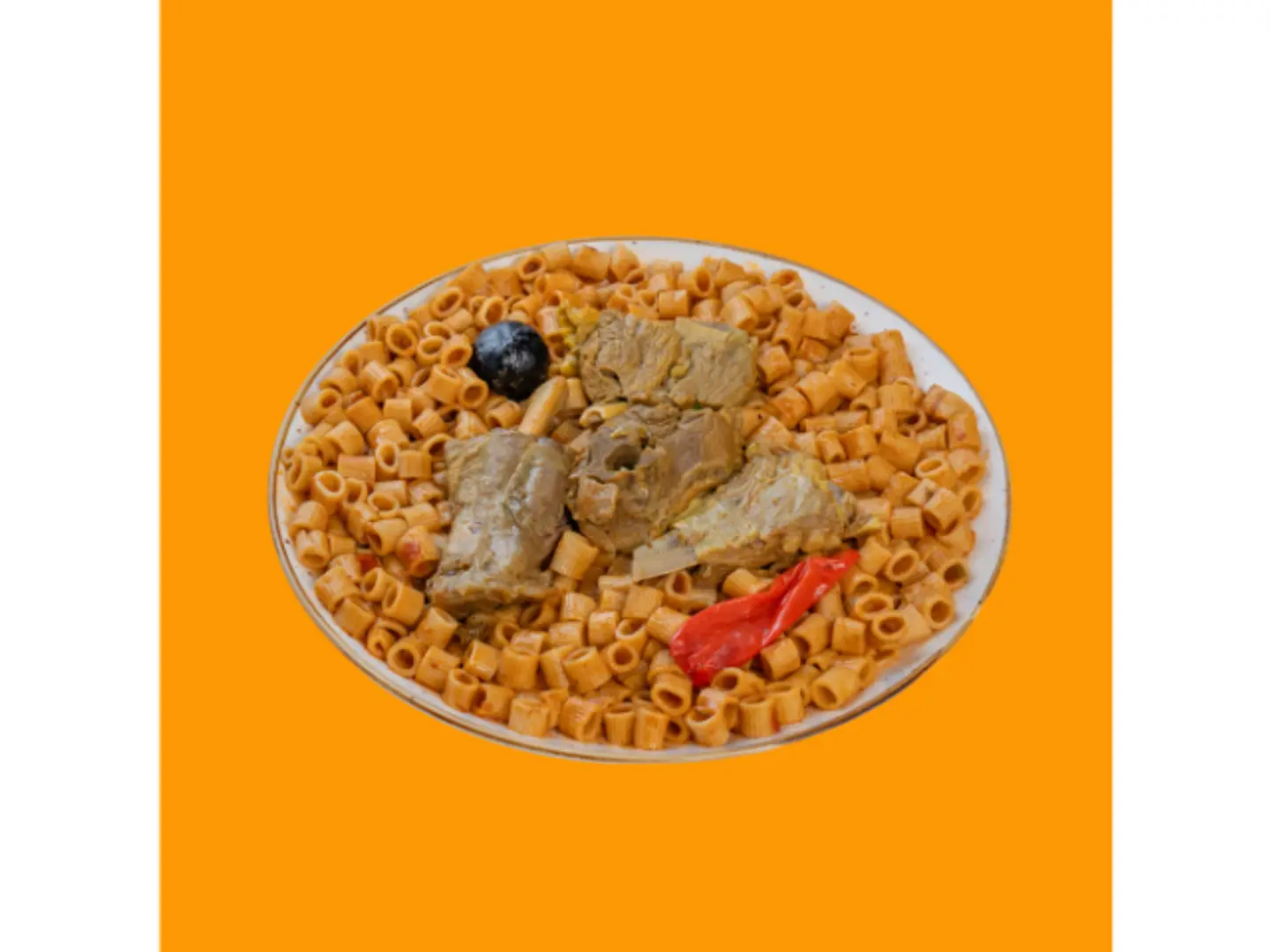 مضغوطي لحم مكرونه