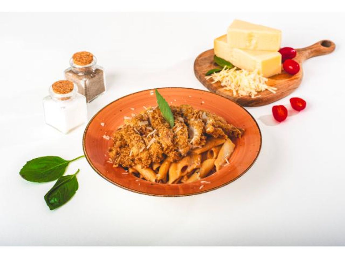 Cajun Pasta With Crispy Chicken Breast