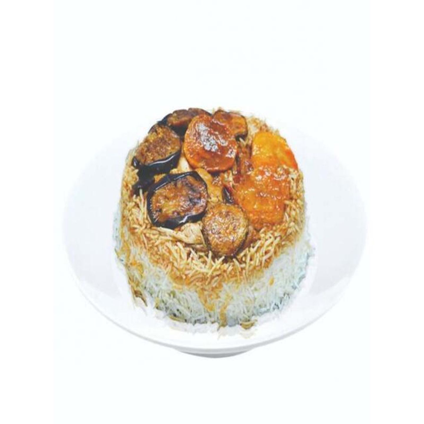 نص حبة دجاج مقلوبة