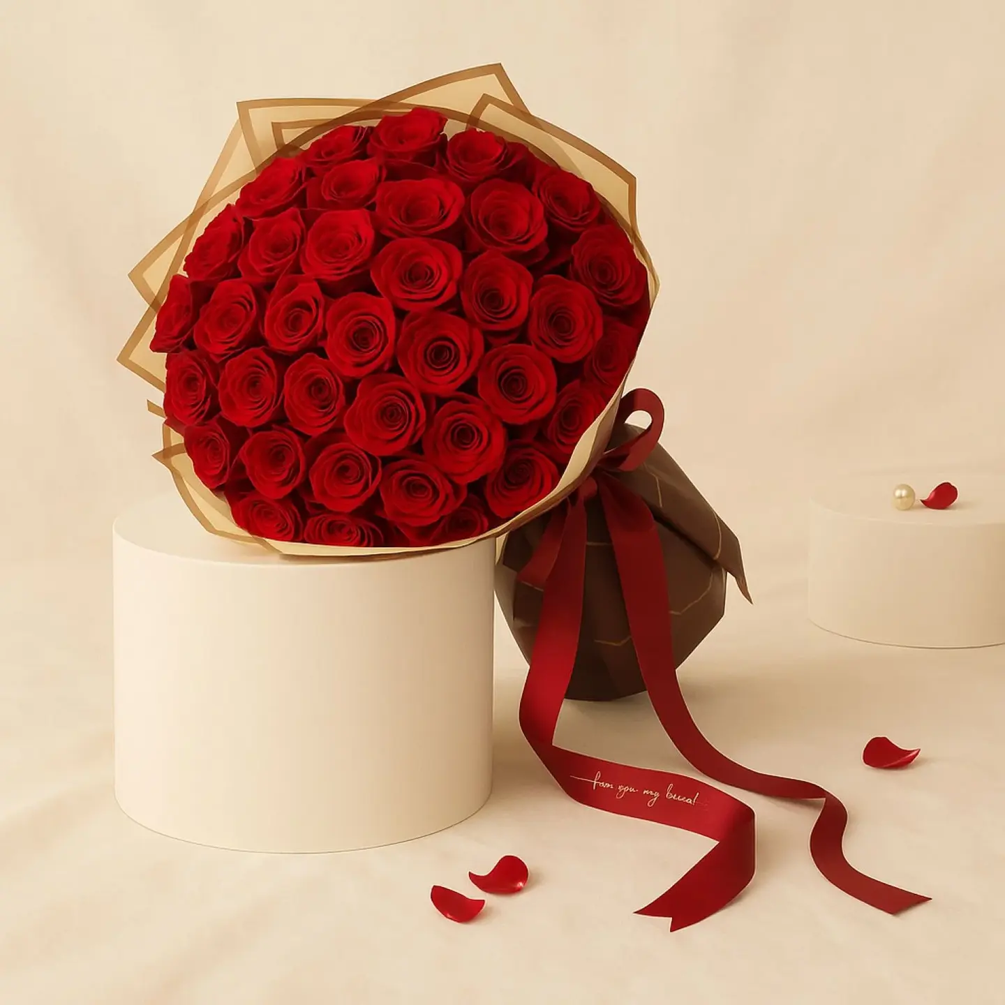 Magical Love Bouquet With 50 Red Roses