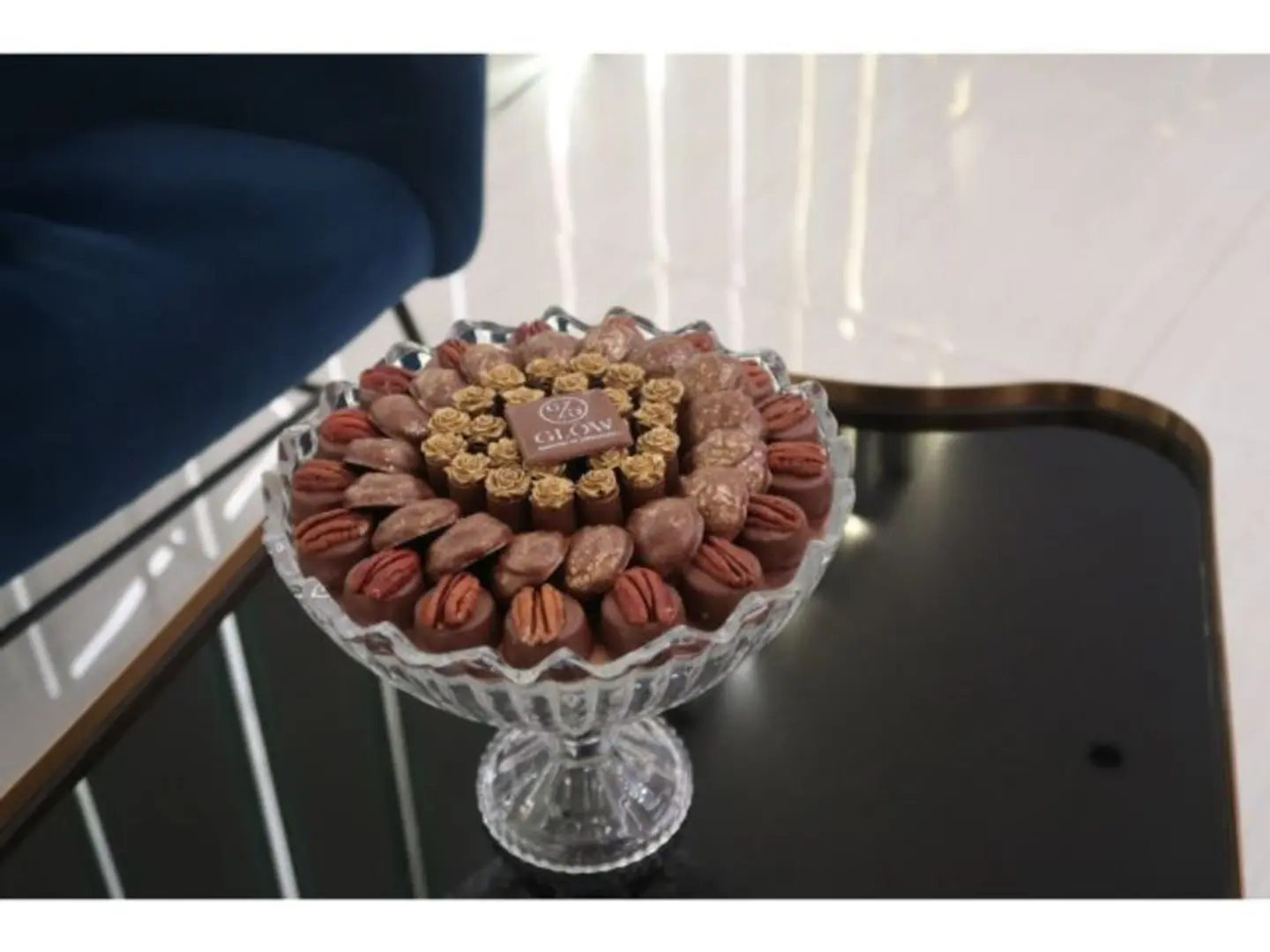 Crystal Tray With Base 2