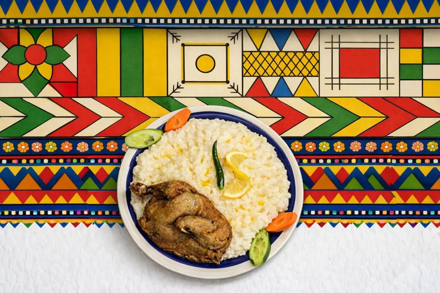 دجاج مقلي مع سليق