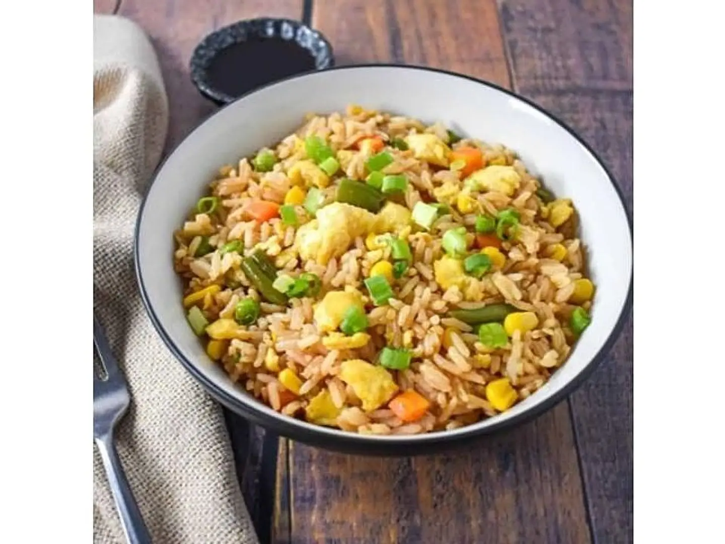 أرز مقلي بالبيض